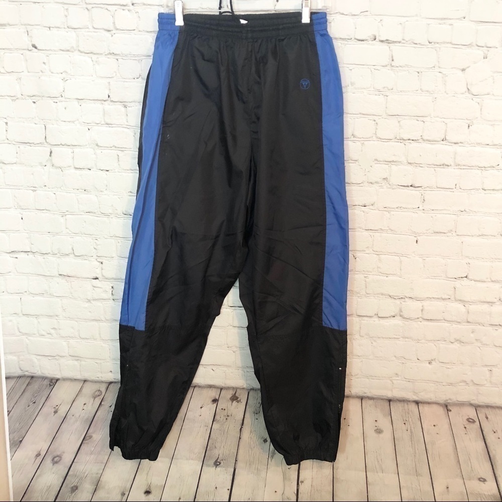 Blue and Black Track Windbreaker Pants Size XL